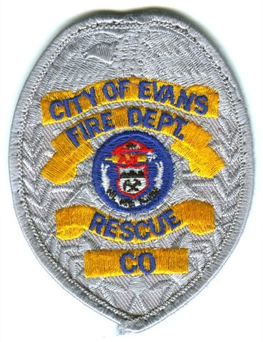 Evans Fire Rescue Department Patch Colorado CO
