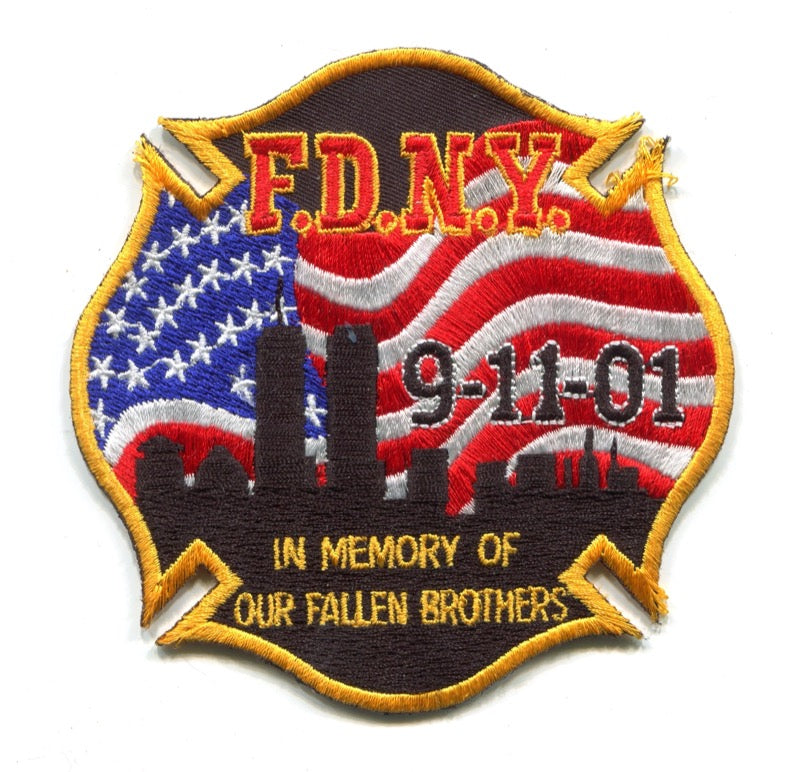New York City Fire Department FDNY 9-11-01 In Memory Patch New York NY