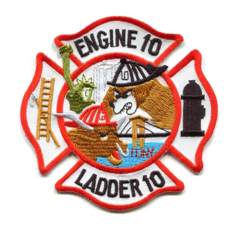 New York City Fire Department FDNY Engine 10 Ladder 10 Patch New York NY