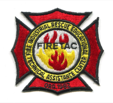 Fire Industrial Rescue Educational Technical Assistance Center FIRETAC Patch West Virginia WV