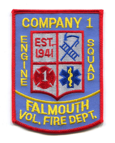 Falmouth Volunteer Fire Department Company 1 Patch Virginia VA
