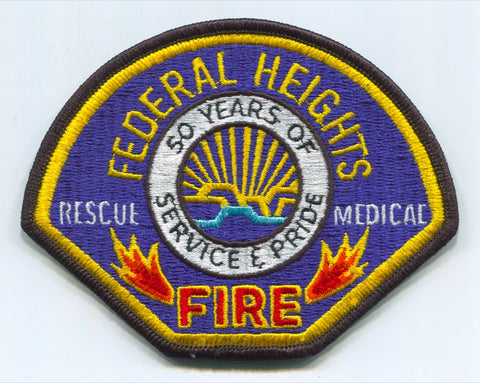 Federal Heights Fire Department Patch Colorado CO