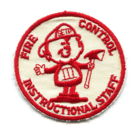Fire Control Instructional Staff SETP Patch California CA