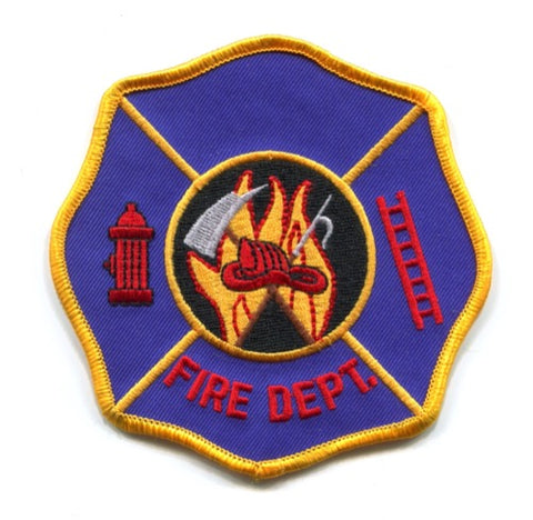 Fire Department Patch No State Affiliation Blank Generic Stock