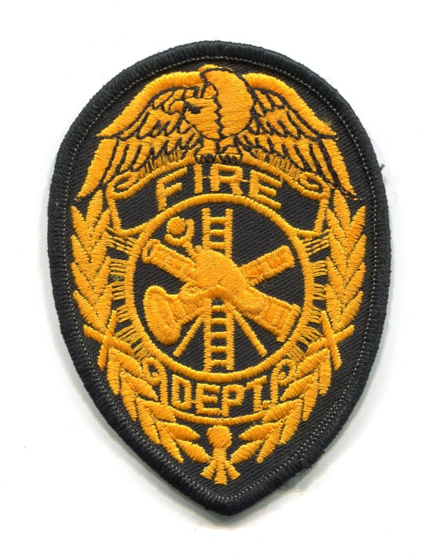 Fire Department Patch No State Affiliation Blank Generic Stock