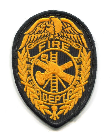 Fire Department Patch No State Affiliation Blank Generic Stock