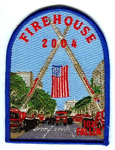 Firehouse Magazine 2004 Fire Department Patch No State Affiliation