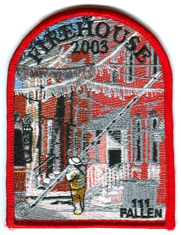 Firehouse Magazine 2003 Patch No State Affiliation