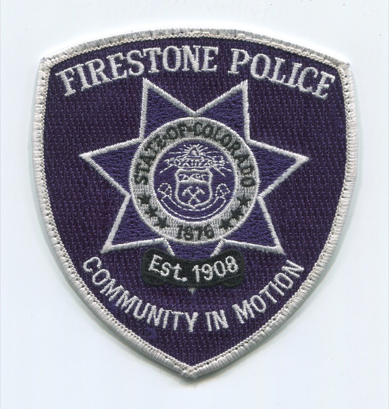 Firestone Police Department Patch Colorado CO