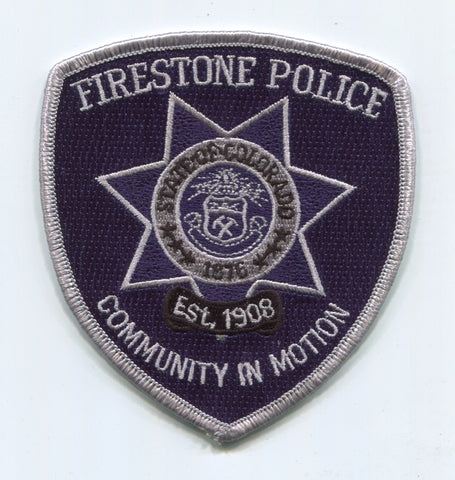 Firestone Police Department Patch Colorado CO
