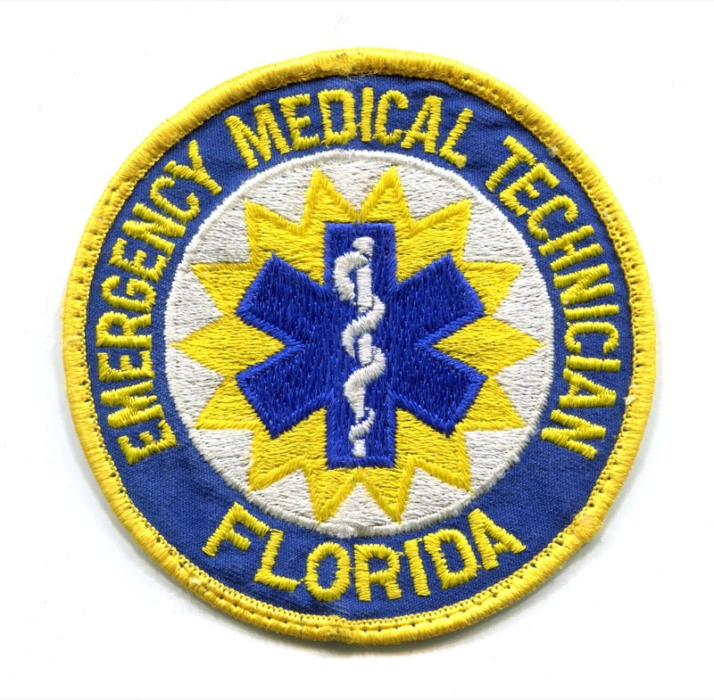 Florida State Emergency Medical Technician EMT EMS Patch Florida FL