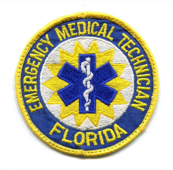 Florida State Emergency Medical Technician EMT EMS Patch Florida FL v8 ...