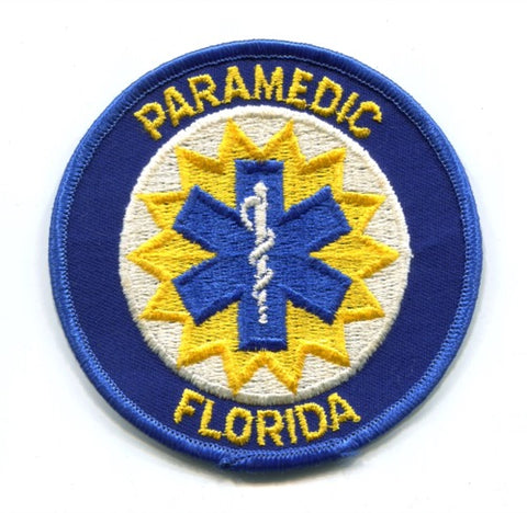 Florida State Paramedic EMS Patch Florida FL