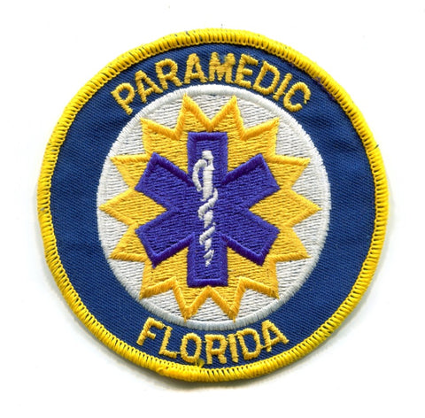 Florida State Paramedic EMS Patch Florida FL