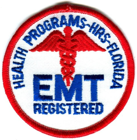 Florida State Registered EMT Health Programs Hours EMS Patch Florida FL