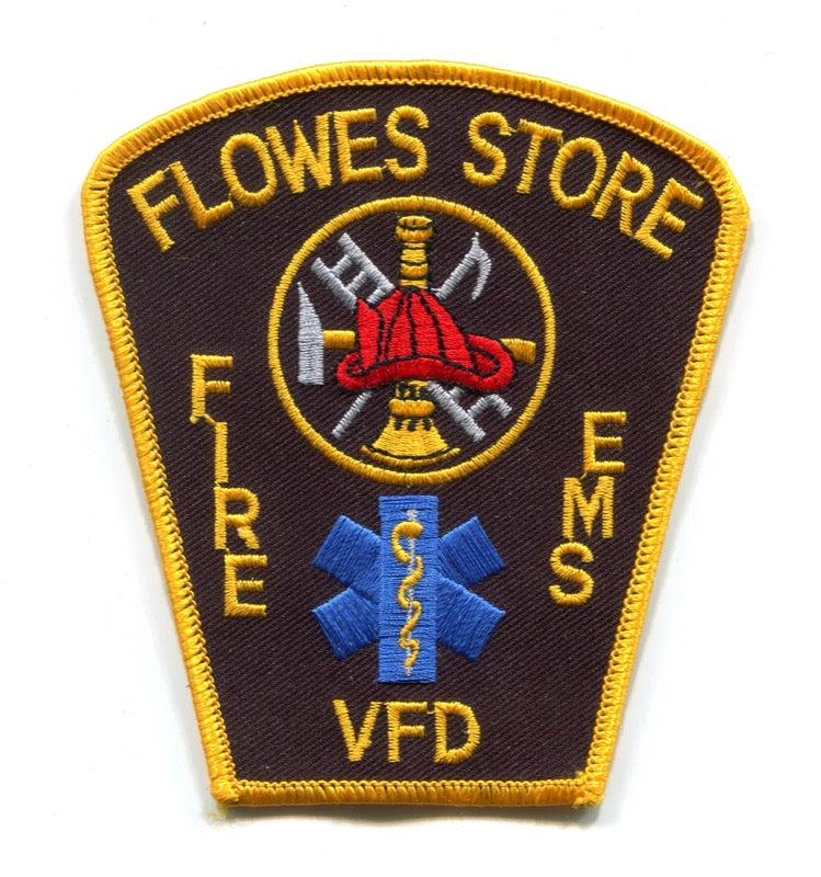 Flowes Store Volunteer Fire Department Patch North Carolina NC