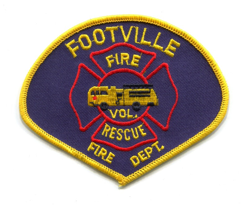 Footville Volunteer Fire Rescue Department Patch Wisconsin WI