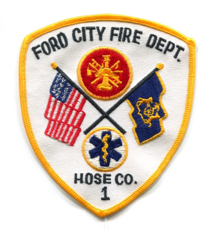 Ford City Fire Department Hose Company Number 1 Patch Pennsylvania PA