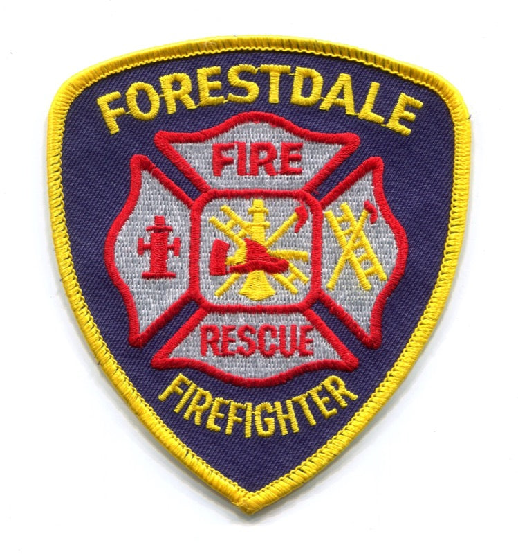 Forestdale Fire Rescue Department Firefighter Patch Louisiana LA