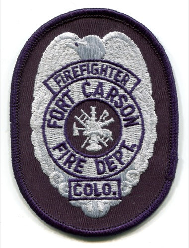 Fort Carson Fire Department Firefighter US Army Military Patch Colorado CO