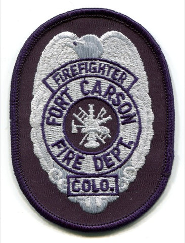 Fort Carson Fire Department Firefighter US Army Military Patch Colorado CO