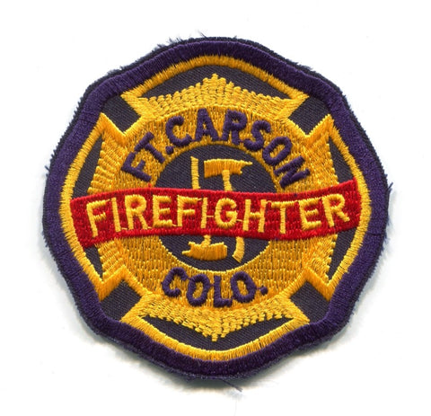 Fort Carson Fire Department Firefighter US Army Military Patch Colorado CO