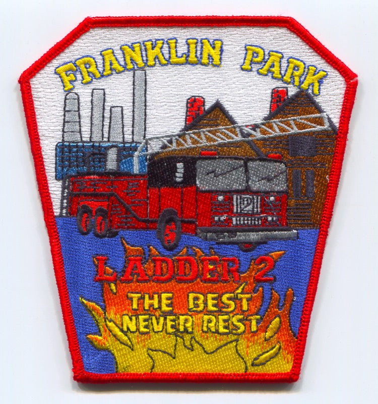 Franklin Park Fire Department Ladder 2 Patch Illinois IL