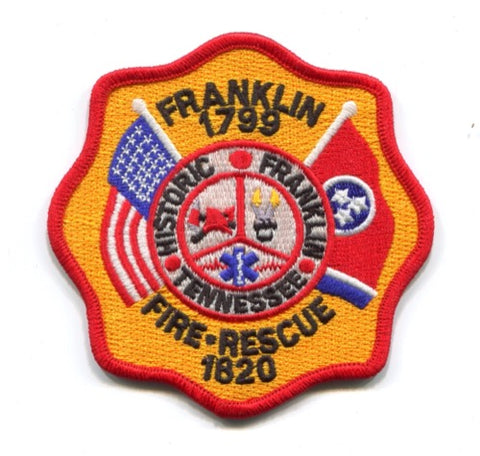 Franklin Fire Rescue Department Patch Tennessee TN
