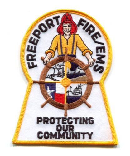 Freeport Fire EMS Department Patch Texas TX