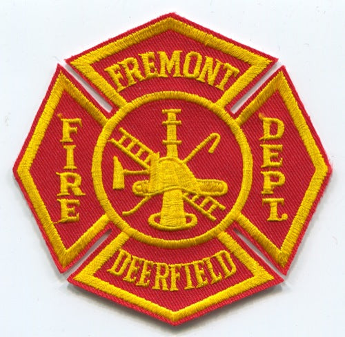 Fremont Deerfield Fire Department Patch Michigan MI