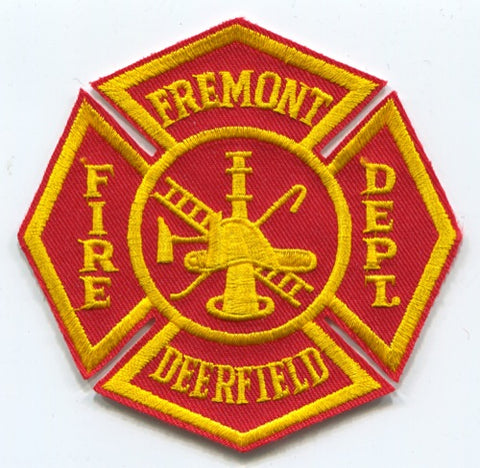Fremont Deerfield Fire Department Patch Michigan MI
