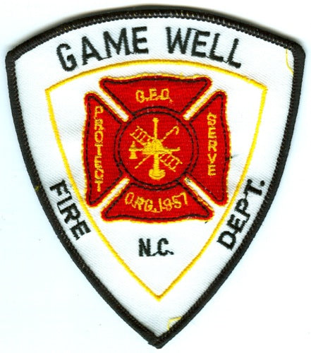Gamewell Fire Department Patch North Carolina NC