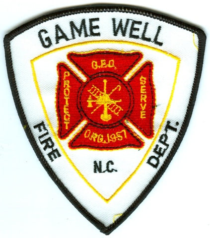 Gamewell Fire Department Patch North Carolina NC