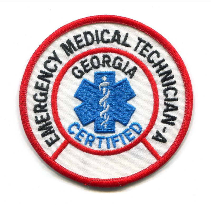 Georgia State Certified Emergency Medical Technician EMT-A EMS Patch Georgia GA