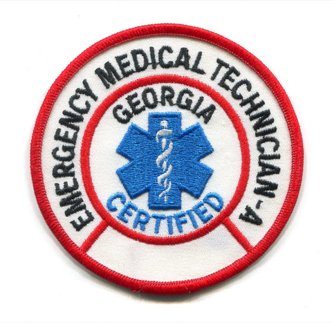Georgia State Certified Emergency Medical Technician EMT-A EMS Patch Georgia GA