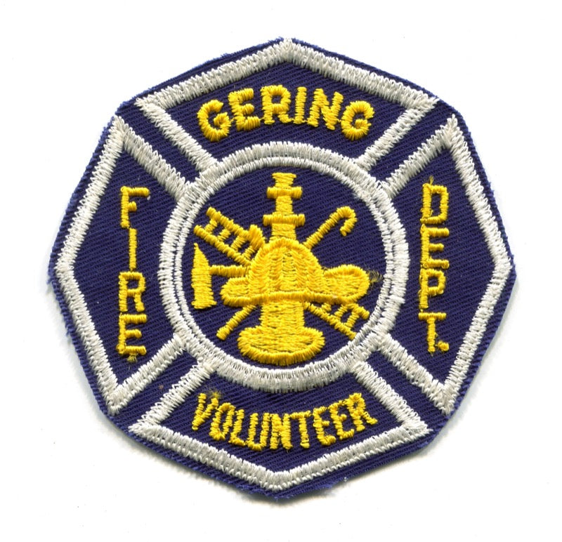 Gering Volunteer Fire Department Patch Nebraska NE