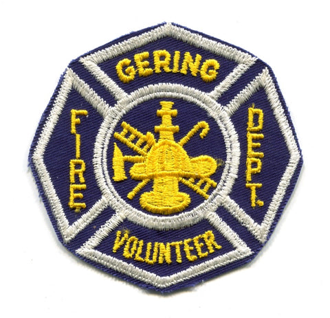 Gering Volunteer Fire Department Patch Nebraska NE