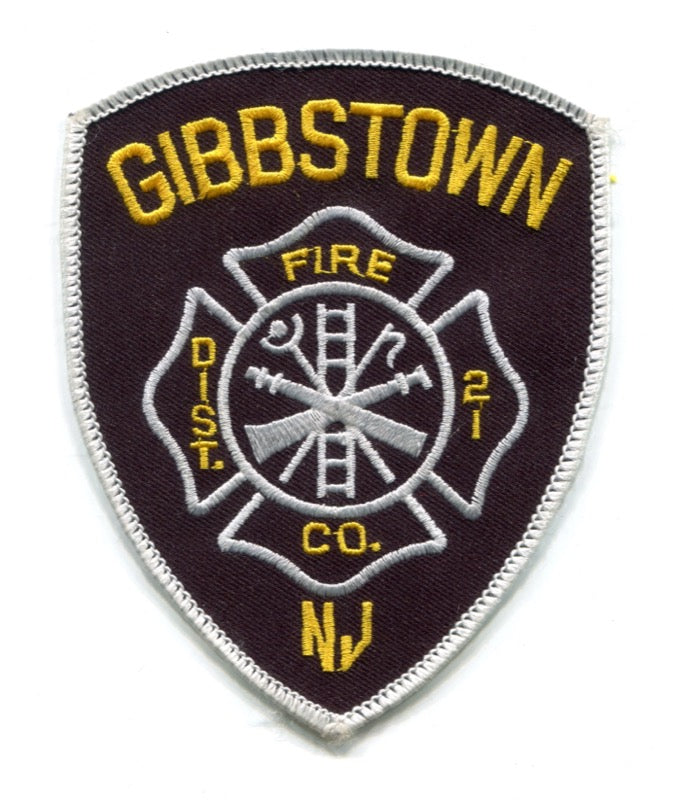 Gibbstown Fire District Company 21 Department Patch New Jersey NJ