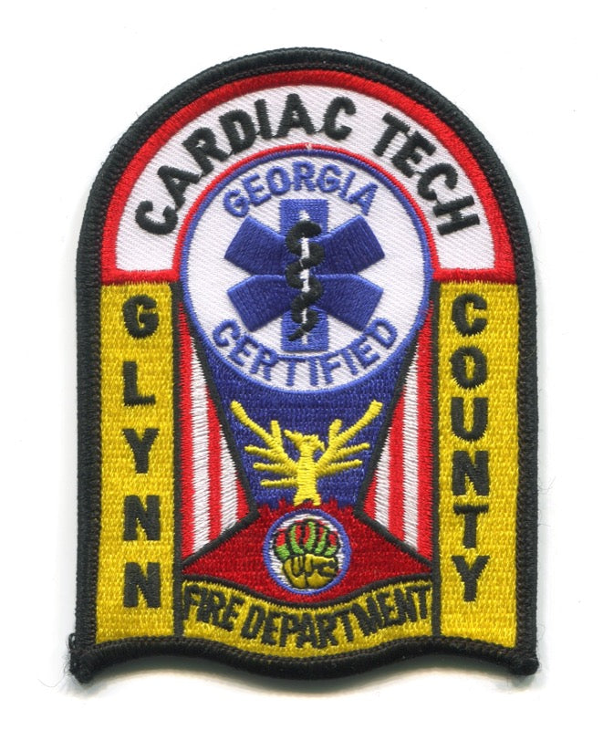Glynn County Fire Department Certified Cardiac Tech EMS Patch Georgia GA