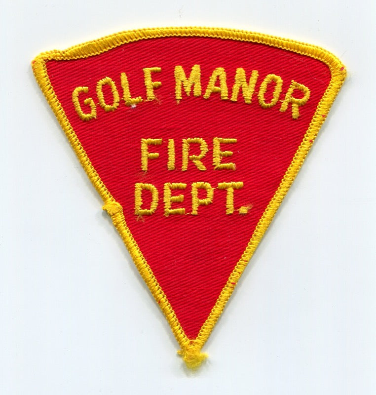 Golf Manor Fire Department Patch Ohio OH