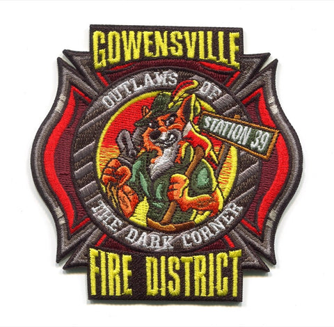 Gowensville Fire District Station 39 Patch South Carolina SC