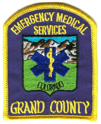 Grand County Emergency Medical Services EMS Patch Colorado CO