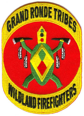 Grand Ronde Tribes Wildland Firefighters Forest Fire Wildfire Patch Oregon OR