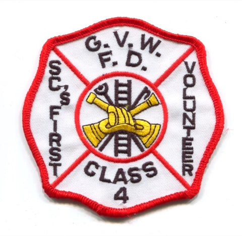 Graniteville Vaucluse Warrenville Volunteer Fire Department Patch South Carolina SC