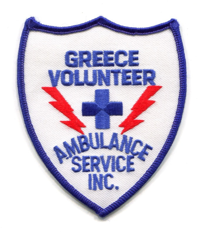 Greece Volunteer Ambulance Service Inc EMS Patch New York NY