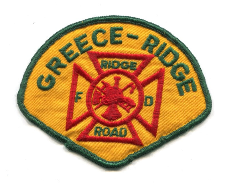 Greece Ridge Road Fire Department Patch New York NY