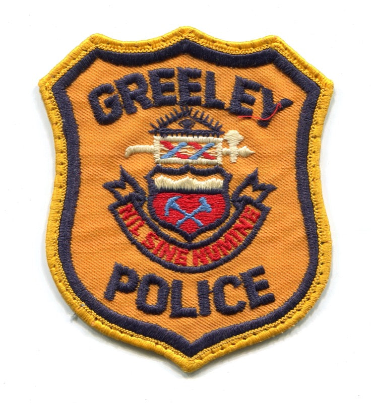 Greeley Police Department Patch Colorado CO