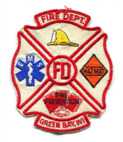 Green Bay Fire Department Patch Wisconsin WI