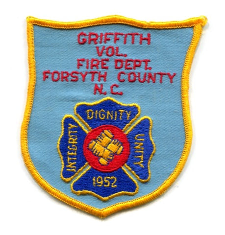 Griffith Volunteer Fire Department Forsyth County Patch North Carolina NC