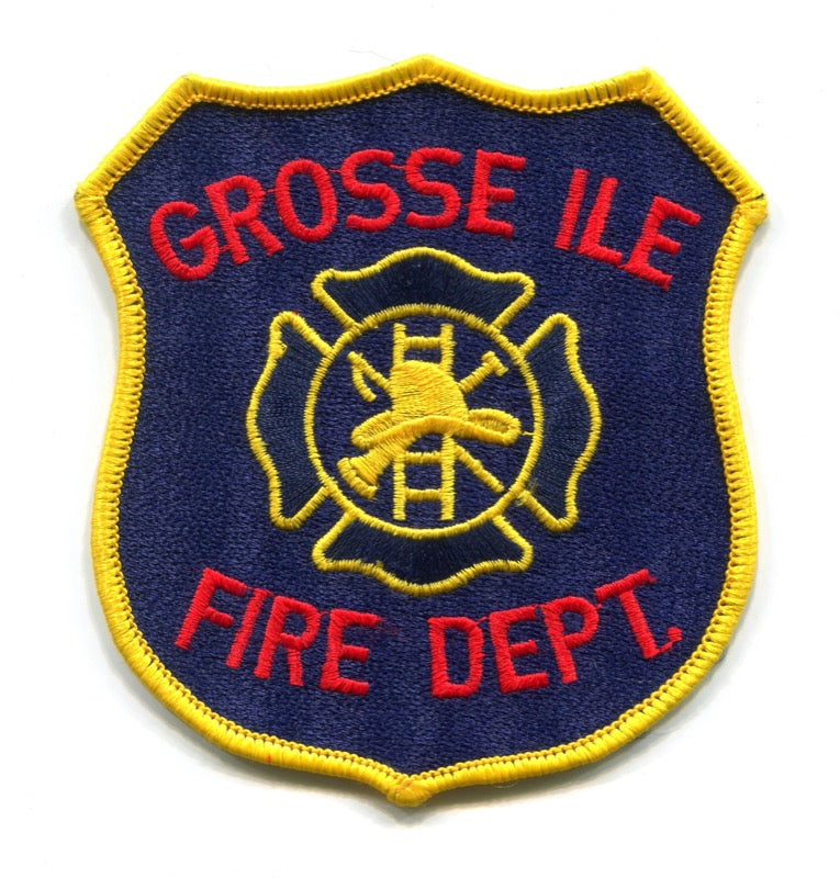 Grosse Ile Fire Department Patch Michigan MI